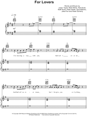 Wolfman - For Lovers - Sheet Music (Digital Download)