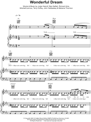 Wonderful Dream Sheet Music by Melanie Thornton - Piano/Vocal/Guitar