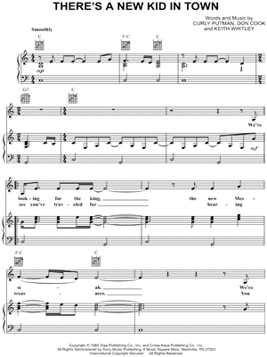 There's a New Kid In Town Sheet Music by Kathy Mattea - Piano/Vocal/Guitar