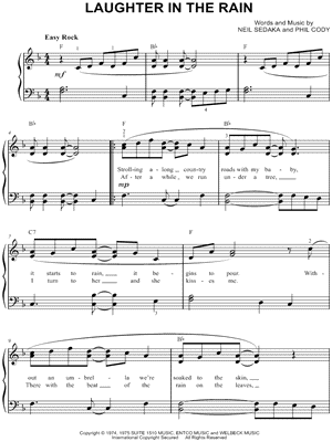 Laughter In the Rain Sheet Music by Neil Sedaka - Easy Piano