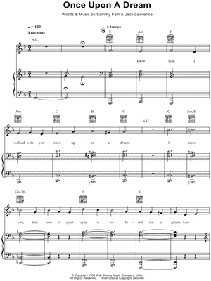 Once Upon a Dream Sheet Music by Lana Del Rey - Piano/Vocal/Guitar, Singer Pro