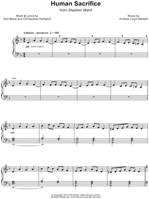 Andrew Lloyd Webber - Human Sacrifice - Sheet Music (Digital Download)