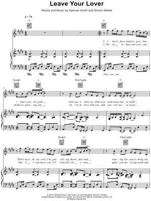 leave your lover sam smith скачать
