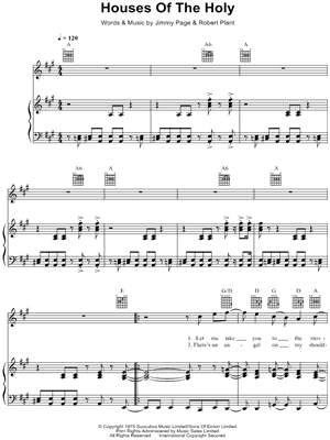 Led Zeppelin - Houses of the Holy - Sheet Music (Digital Download)