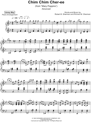 Jonny May - Chim Chim Cher-ee [Advanced] - from Mary Poppins - Sheet Music (Digital Download)