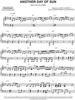 David Kaylor "Another Day of Sun" Sheet Music (Piano Solo) in Eb ... David Kaylor "Another Day of Sun" Sheet Music (Piano Solo) in Eb ...