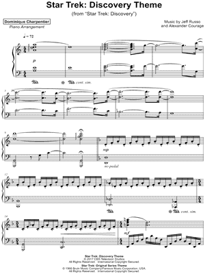 Dominique Charpentier - Star Trek: Discovery Theme - from Star Trek: Discovery - Sheet Music (Digital Download)