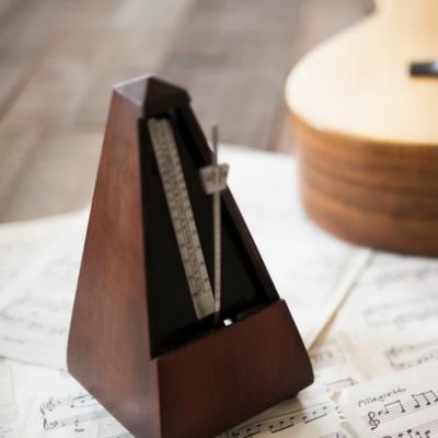 metronome on top of sheet music