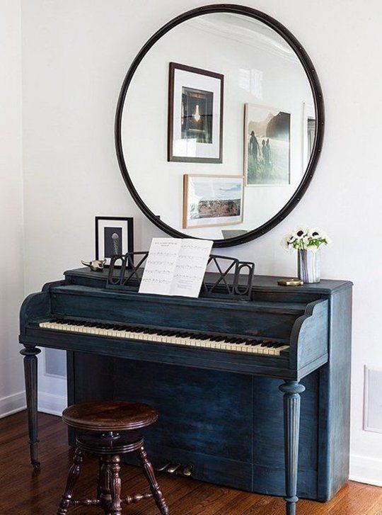 It's a unique problem, but no less worthy of attention than how to dress a gallery wall or what to do when your kitchen's too small. The presence of a piano in the room can be seriously demanding on decor. Here are more than a dozen rooms who've mastered it.