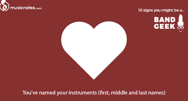 Band Geek signs