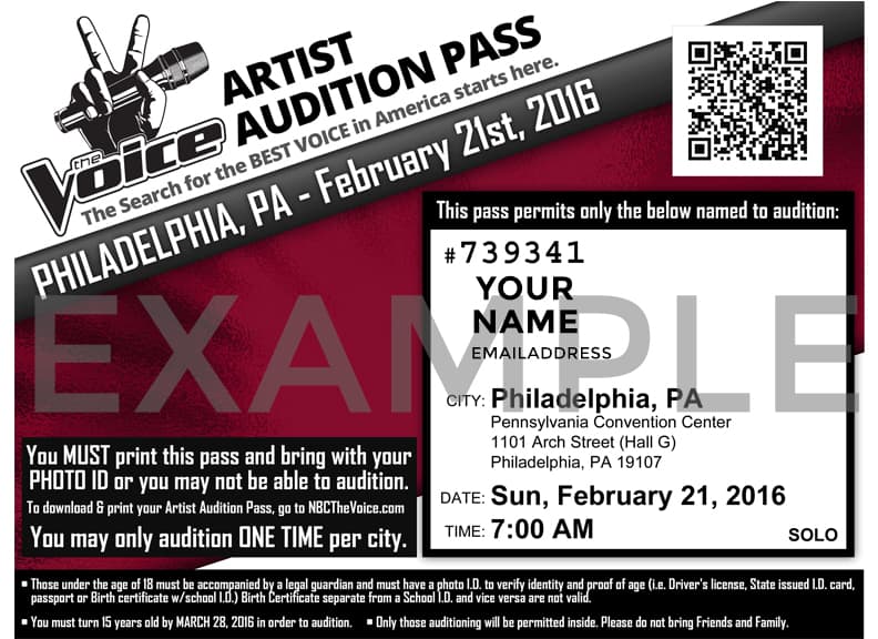 Audition for The Voice
