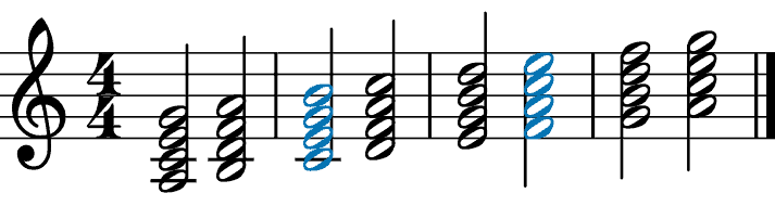 seventh chords - major seventh 2