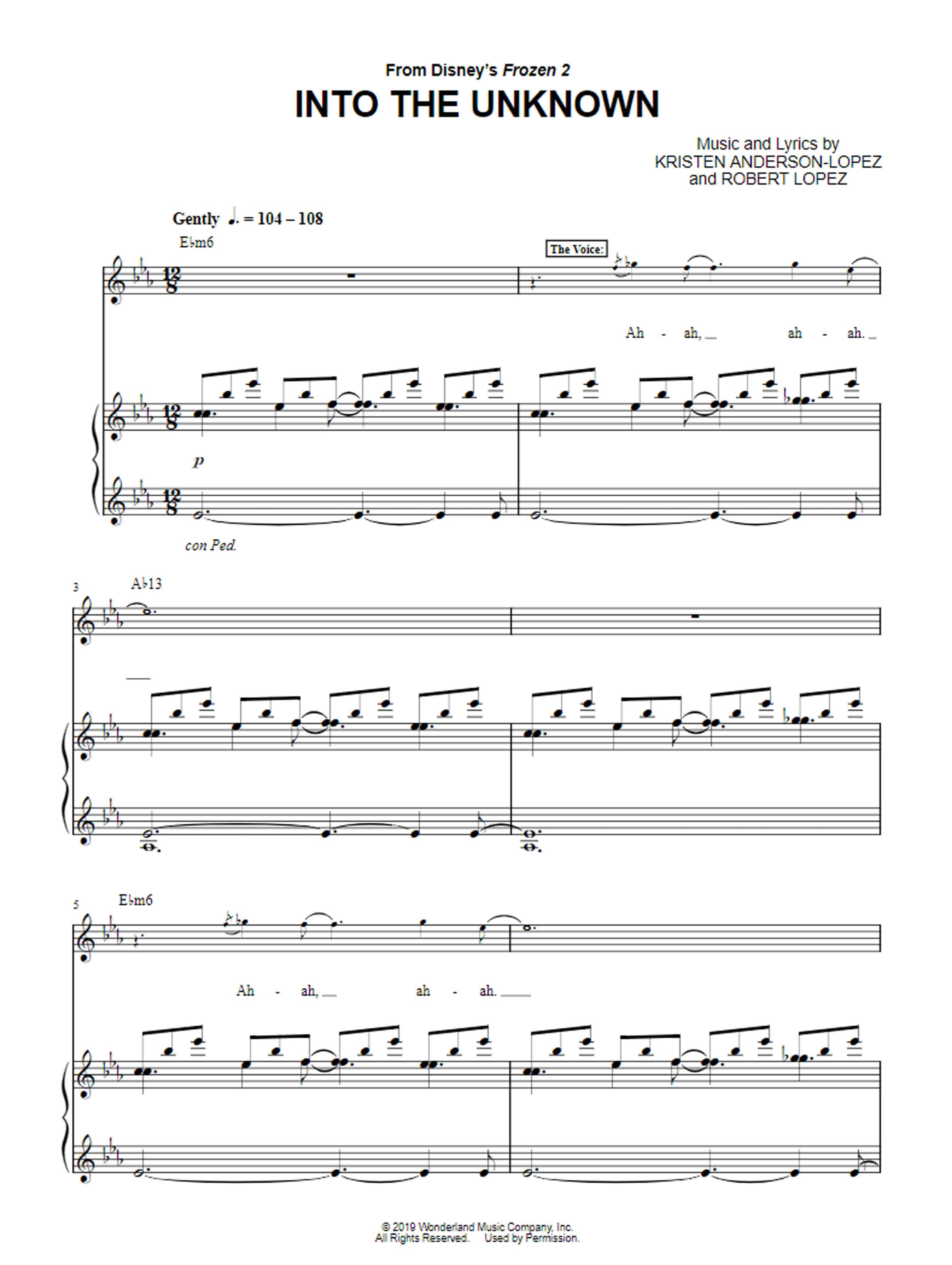 into-the-unknown-sheet-music