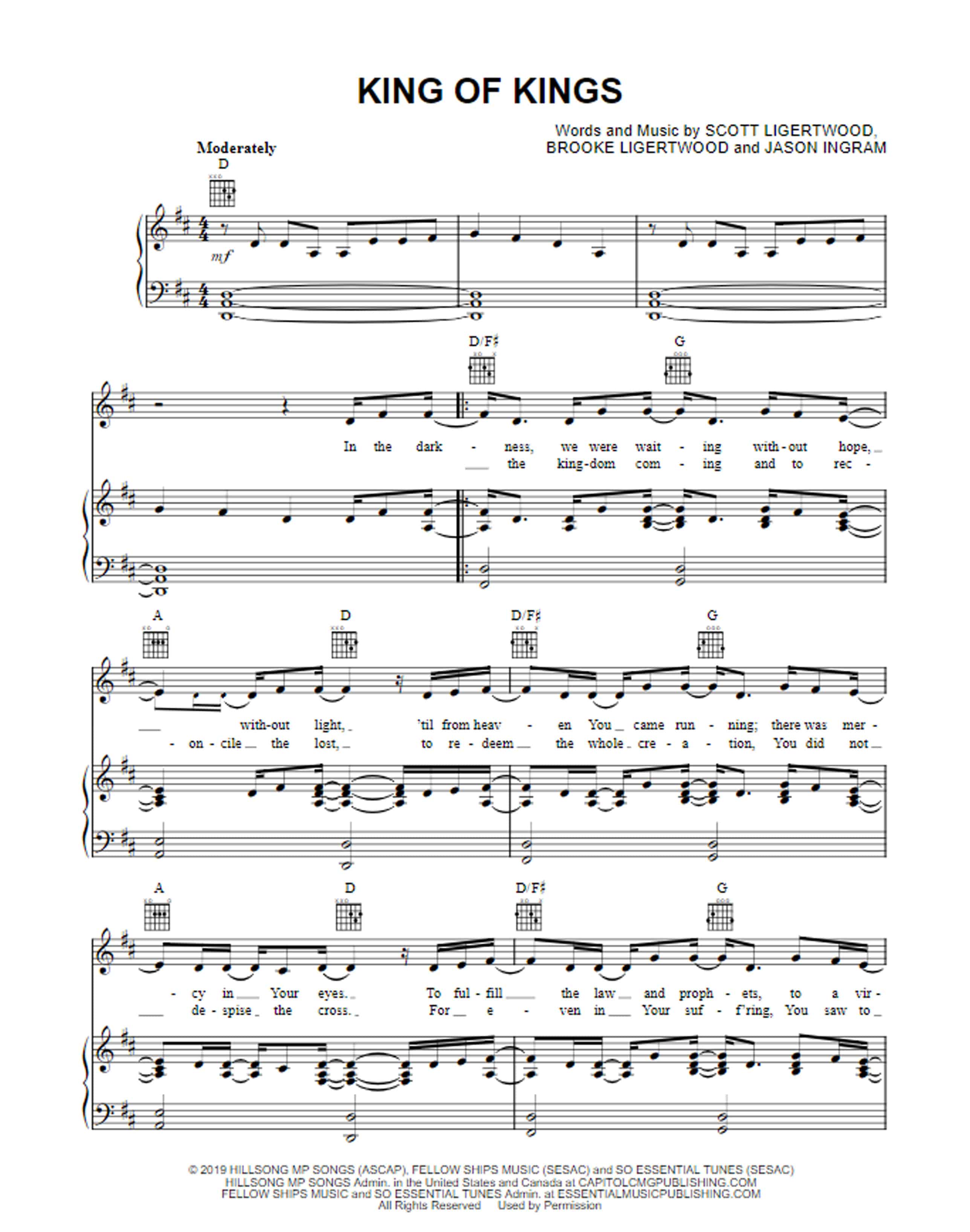 king-of-kings-sheet-music