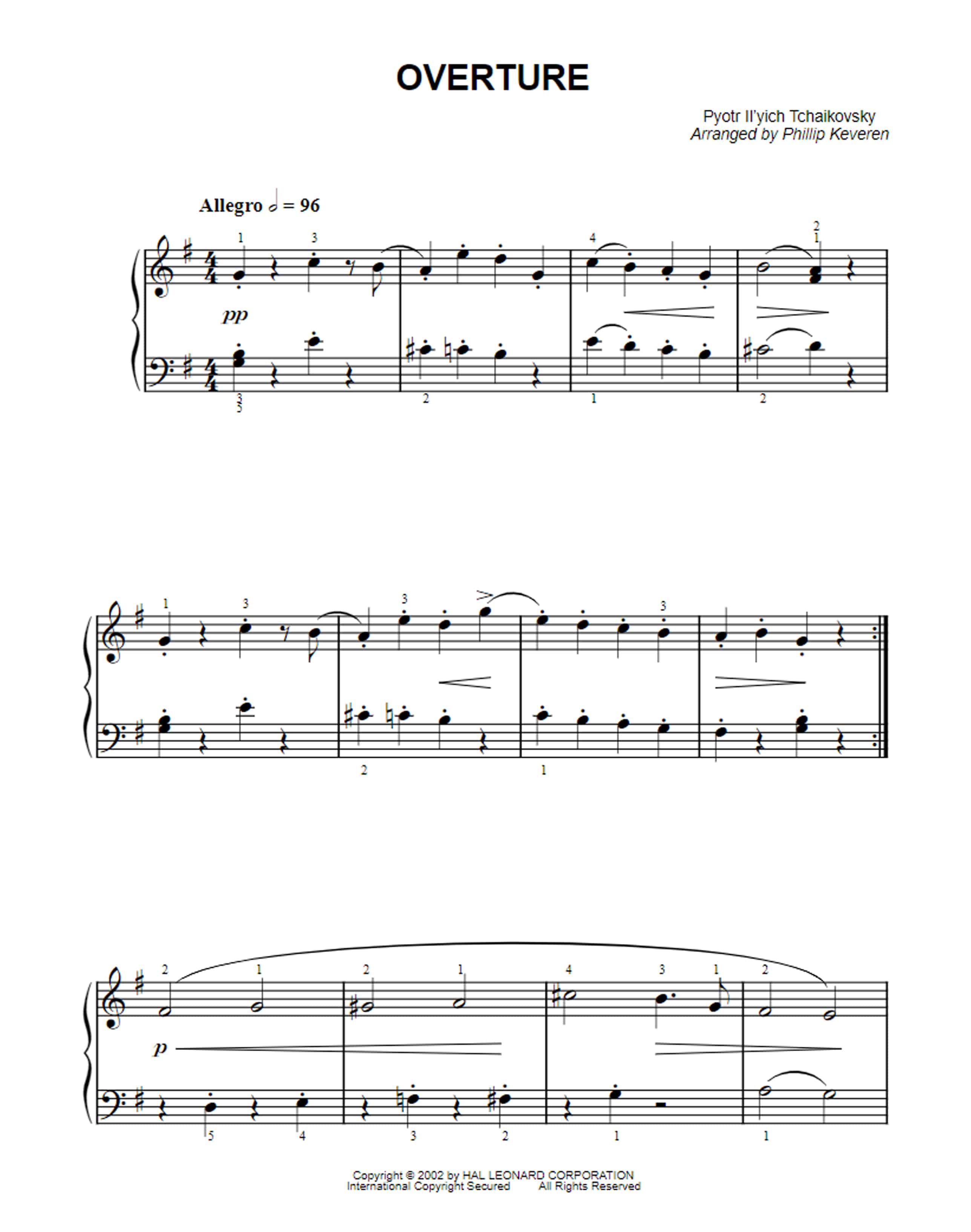 Overture Nutcracker Easy