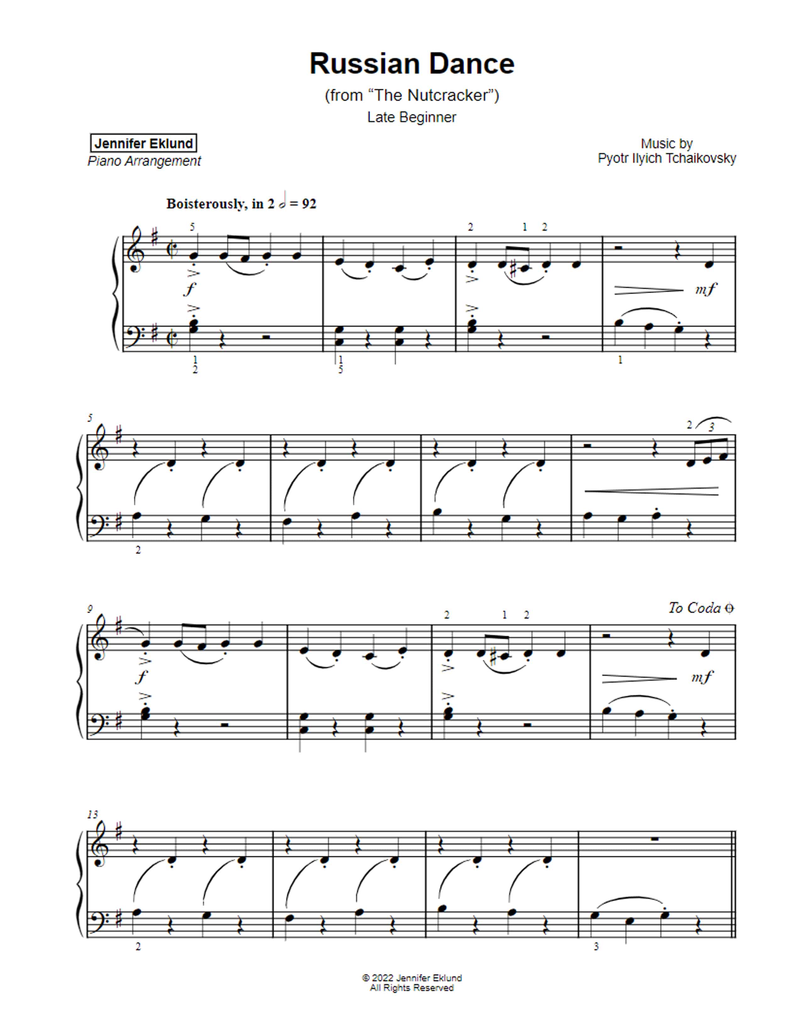 Russian Dance Nutcracker Easiest