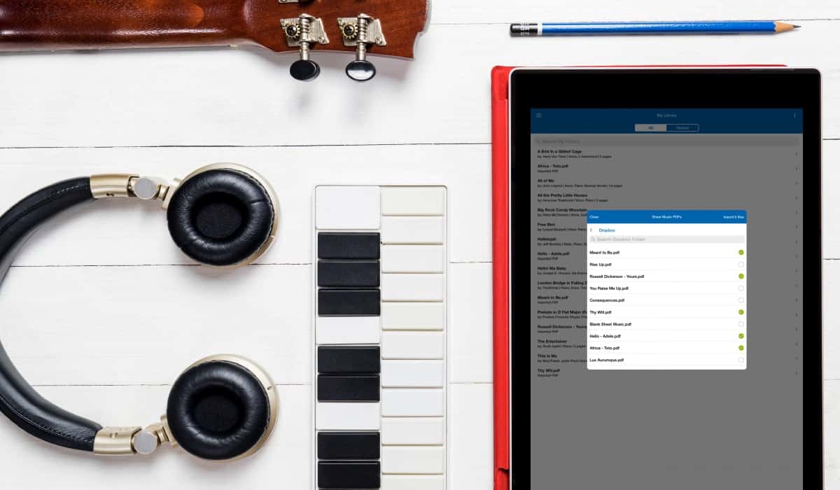 How to Use Dropbox to Import PDFs into Musicnotes iOS App