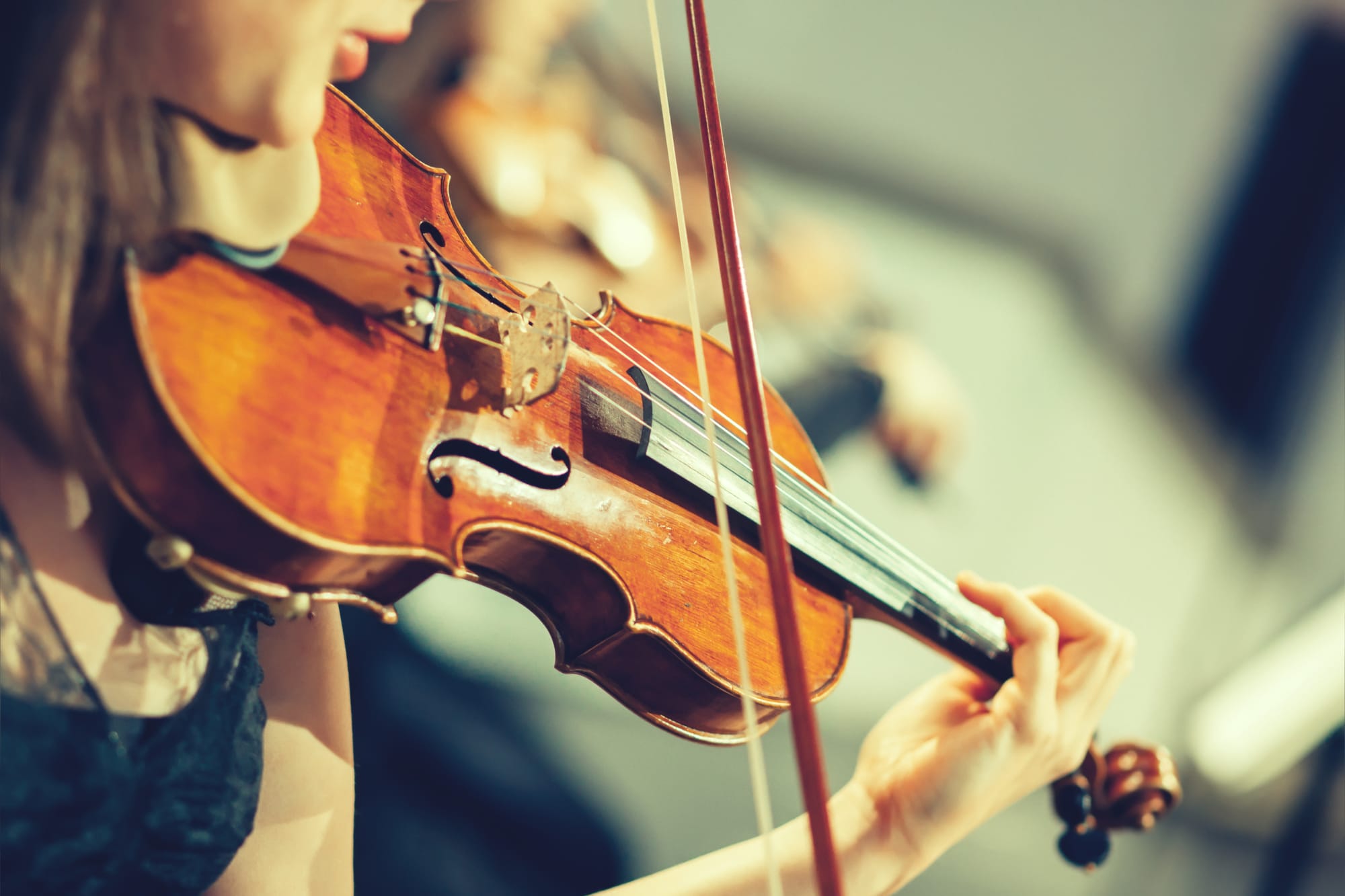 Woman playing violin