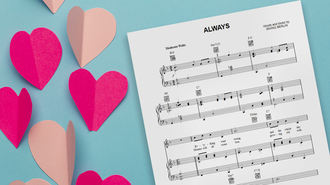 Free Sheet Music This February: “Always”