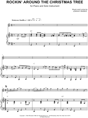 Rockin' Around the Christmas Tree - C Instrument & Piano - Sheet Music (Digital Download)