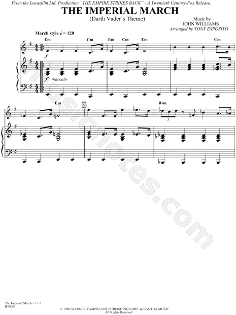 Gallery of Imperial March Alto Sax Sheet Music.