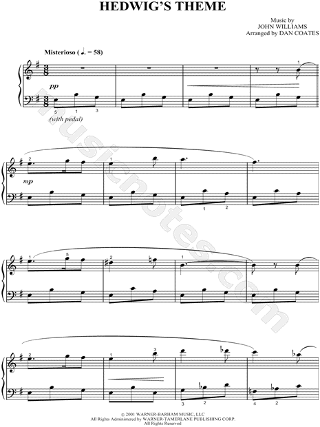 Collection: 12 Harry Potter Pieces For Easy Piano By Harry Potter Sheet  Music Collection (Piano Solo) - Print & Play - Sku: Cl0008272