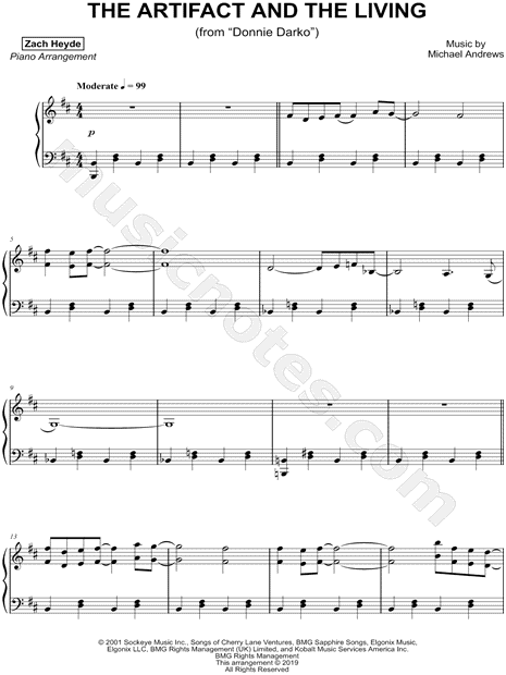 Implacable Enfriarse Complejo Collection: Donnie Darko: Selections for Easy Piano by Zach Heyde Sheet  Music Collection (Piano solo) - Print & Play - SKU: CL0008839