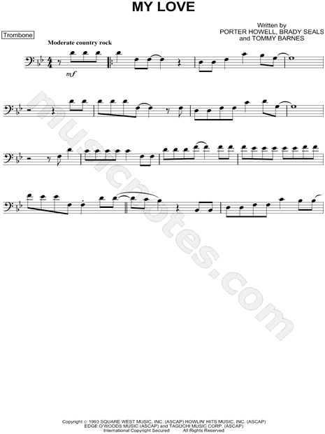 My Love - Trombone