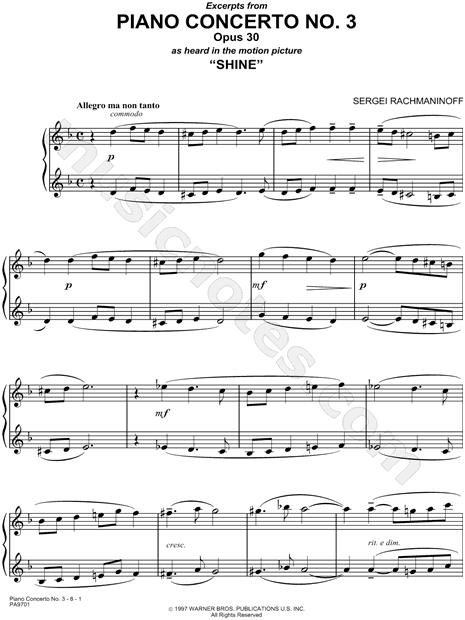 Excerpts From Piano Concerto No. 3