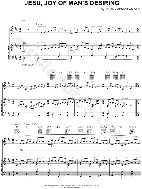 Josh Groban Jesu Joy Of Man S Desiring Sheet Music In D Major Transposable Download Print Sku Mn