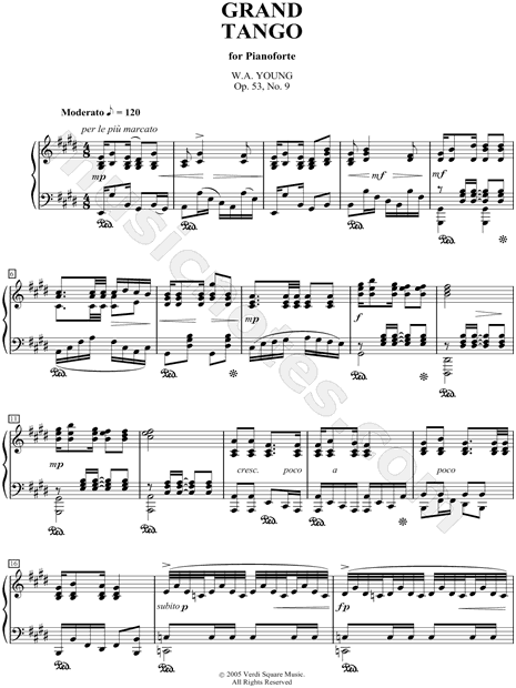 Piano Solo - Grand Tango for Pianoforte