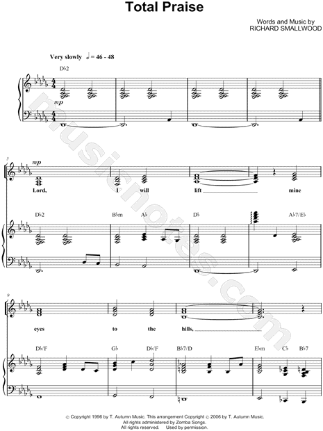 Total Praise Chord Chart