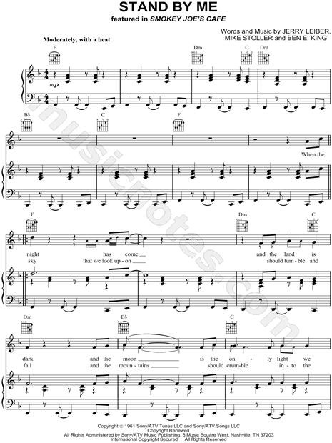 E. King "Stand Me" Sheet in F Major - Download & Print - SKU: MN0059969