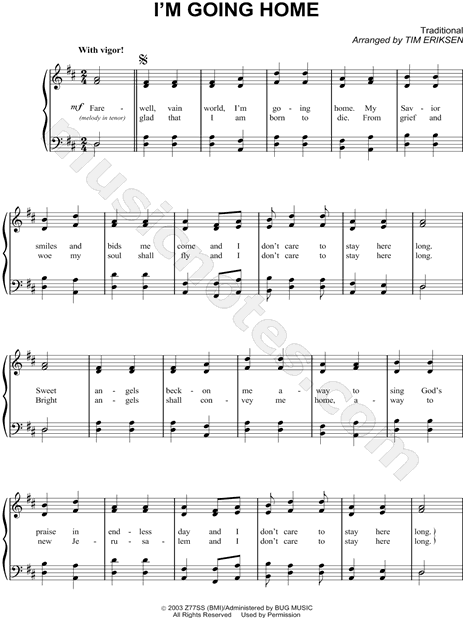 Sacred Harp Singers At Liberty Church I M Going Home Arr Tim Eriksen 4 Part Choir A Cappella Choral Sheet Music In D Major Transposable Download Print Sku Mn0071354 Long, is the path ahead and though my body tires and i have far to go i know i'm going home know i'm. aud