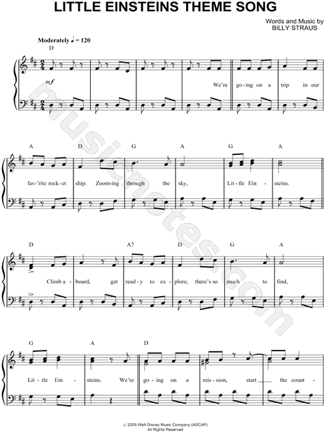 "Little Einsteins Theme Song" from 'Little Einsteins' Sheet Music (Easy