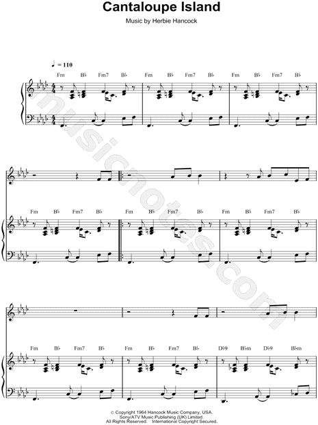 Cantaloupe Island Chord Chart