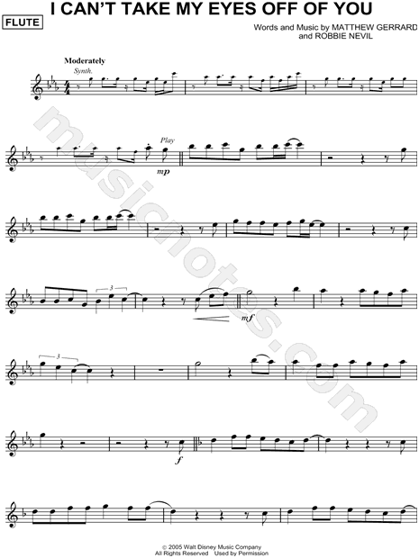 Sheet Music,I Can't Take My Eyes Off of You,digital,download,sheetm...