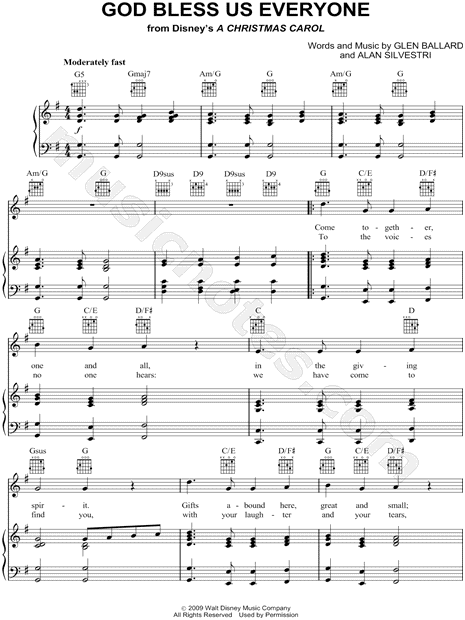 Print and download God Bless Us Everyone sheet music by Andrea Bocelli. 