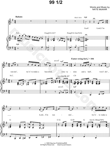 Hezekiah Walker 99 1 2 Sheet Music In G Major Download Print Sku Mn