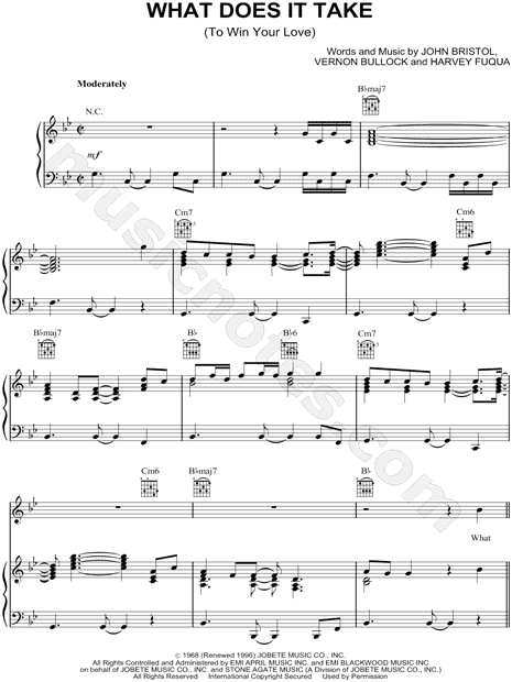 IJver Shinkan Meer Junior Walker & The All Stars "What Does It Take (To Win Your Love)" Sheet  Music in Bb Major (transposable) - Download & Print - SKU: MN0084890