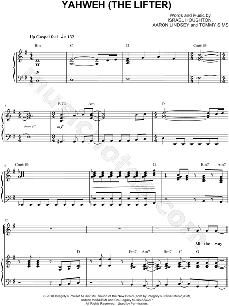 Sheet music arranged for Piano/Vocal/Chords, and Singer Pro in G Major. 