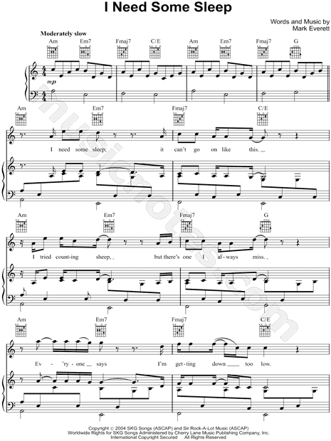 Sheet music arranged for Piano/Vocal/Guitar in C Major (transposable). 