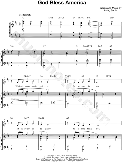 Print and download God Bless America sheet music by Ronan Tynan. 