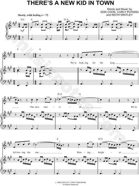 George Strait "There's a New Kid In Town" Sheet Music in A Major (transposable) - Download ...