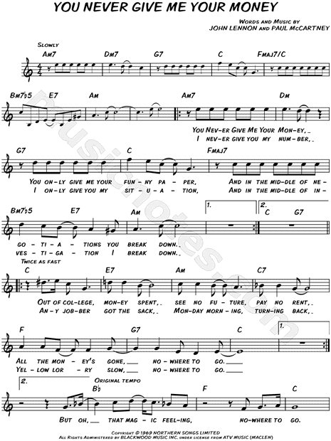 Слова песни give me. You never give me your money. You never give me your money Ноты. You never give me your money аккорды. Битлз you never give me your money.