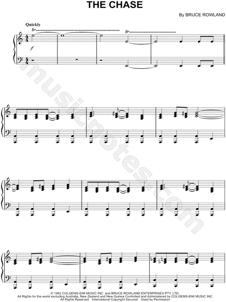 The Chase From The Man From Snowy River Sheet Music Piano Solo In A Minor Download Print Sku Mn0102570