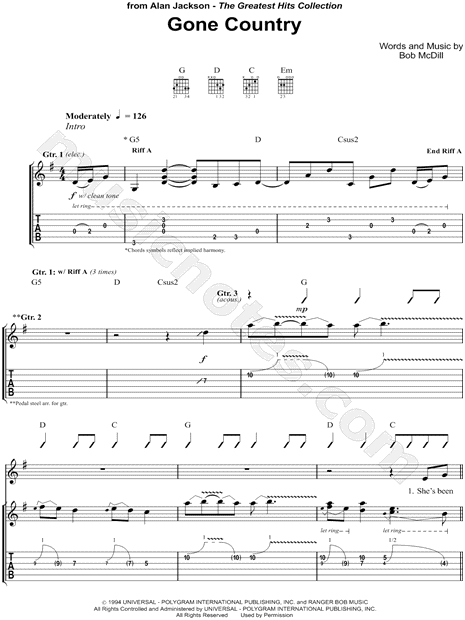 Open String Country Scales - Anyone Can Play Guitar