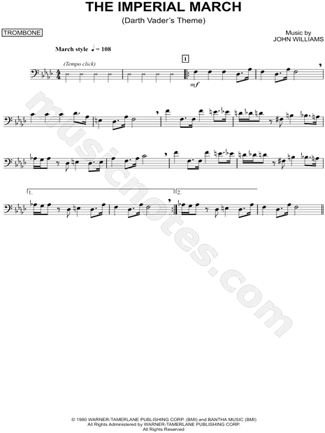 Star Wars Theme For Clarinet Print Out 118