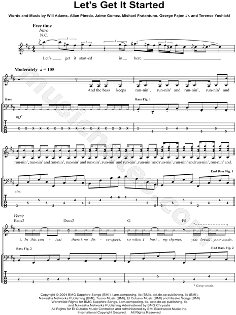 Lets get is started. Let's get it started Black eyed. Maneskin Lets get it started барабанная партия Ноты. Let's get it started the Black eyed Peas Ноты для фортепиано. Black eyed Peace Let-s get it started табы.