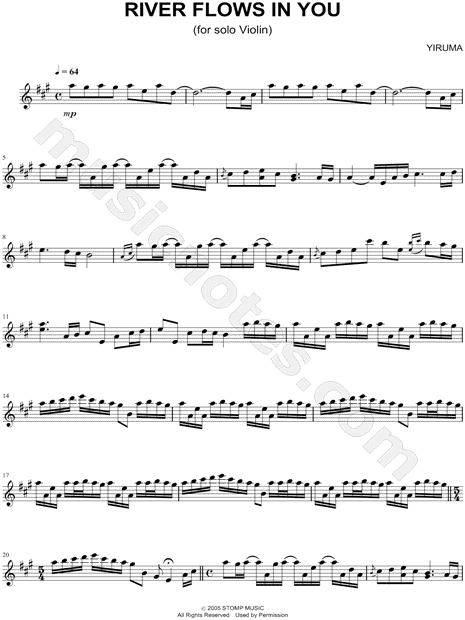 River Flows In You Sheet Music Epic Sheet Music